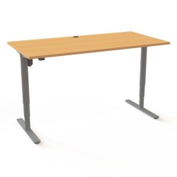 ConSet H�ve S�nkebord 160x80 - 501-49 - B�g bordplade - s�lv stel
