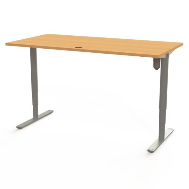 ConSet H�ve S�nkebord 160x80 - 501-49 - B�g bordplade - s�lv stel