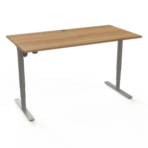 ConSet H�ve S�nkebord 160x80 - 501-49 - Valn�d bordplade - s�lv stel