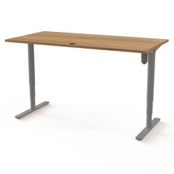 ConSet H�ve S�nkebord 160x80 - 501-49 - Valn�d bordplade - s�lv stel