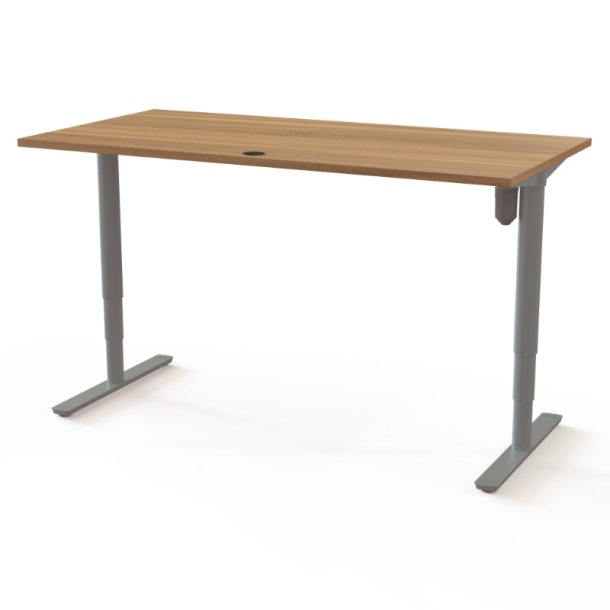 ConSet H�ve S�nkebord 160x80 - 501-49 - Valn�d bordplade - s�lv stel