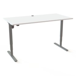 ConSet H�ve S�nkebord 160x80 - 501-49 - Hvid bordplade - s�lv stel