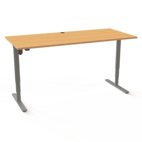 ConSet H�ve S�nkebord 180x80 - 501-49 - B�g bordplade - s�lv stel