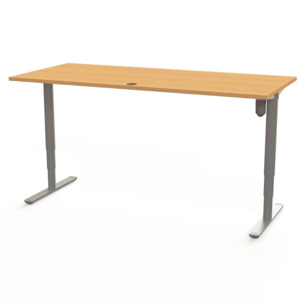 ConSet H�ve S�nkebord 180x80 - 501-49 - B�g bordplade - s�lv stel