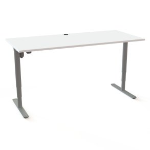 ConSet H�ve S�nkebord 180x80 - 501-49 - Hvid bordplade - s�lv stel