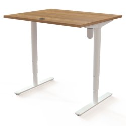 ConSet H�ve S�nkebord 100x80 - 501-49 - Valn�d bordplade - hvid stel