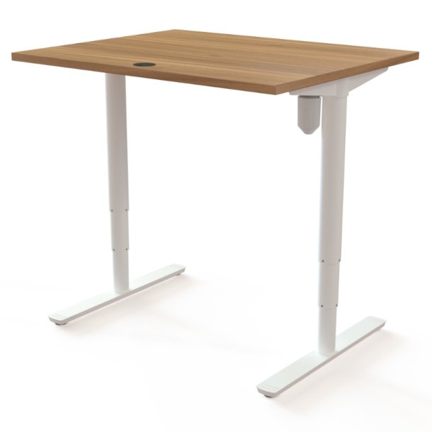 ConSet H�ve S�nkebord 100x80 - 501-49 - Valn�d bordplade - hvid stel