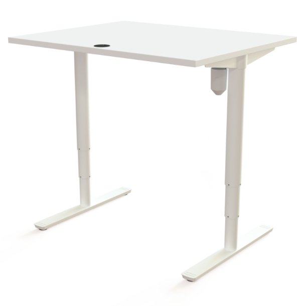 ConSet H�ve S�nkebord 100x80 - 501-49 - Hvid bordplade - hvid stel