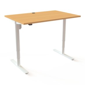 ConSet H�ve S�nkebord 120x80 - 501-49 - B�g bordplade - hvid stel