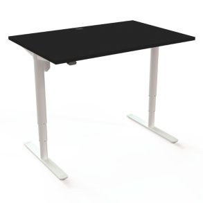 ConSet H�ve S�nkebord 120x80 - 501-49 - Sort bordplade - hvid stel