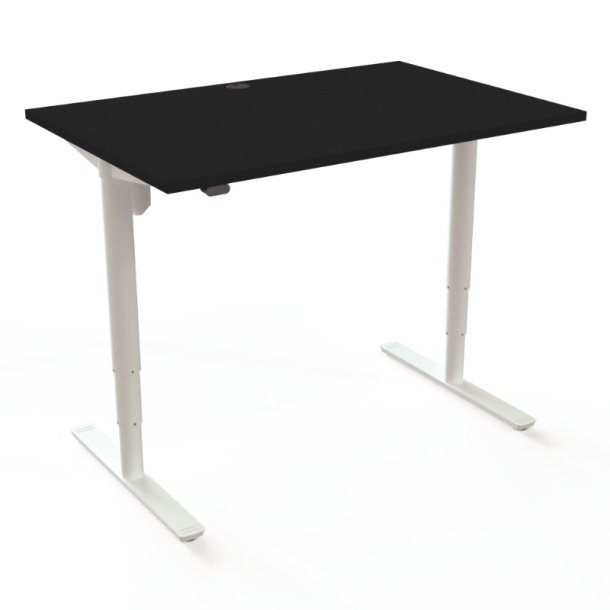 ConSet H�ve S�nkebord 120x80 - 501-49 - Sort bordplade - hvid stel