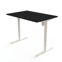 ConSet H�ve S�nkebord 120x80 - 501-49 - Sort bordplade - hvid stel