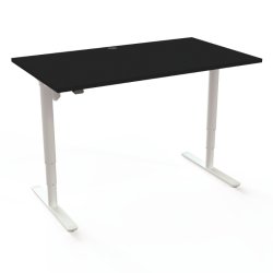 ConSet H�ve S�nkebord 140x80 - 501-49 - Sort bordplade - hvid stel