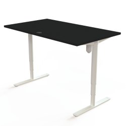 ConSet H�ve S�nkebord 140x80 - 501-49 - Sort bordplade - hvid stel