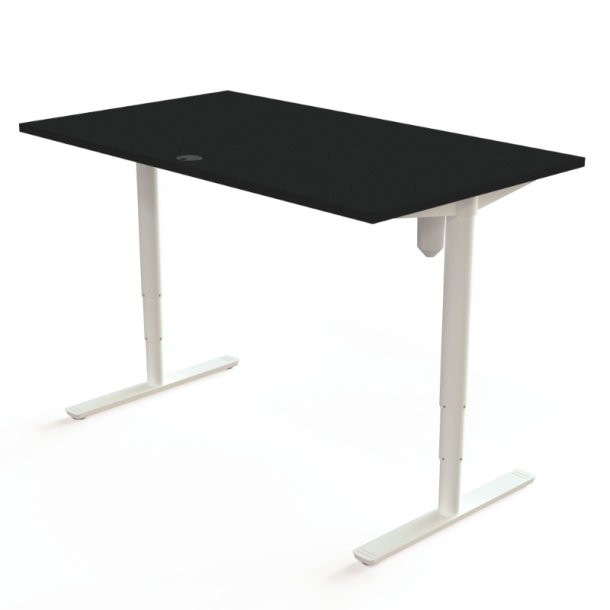 ConSet H�ve S�nkebord 140x80 - 501-49 - Sort bordplade - hvid stel
