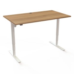 ConSet H�ve S�nkebord 140x80 - 501-49 - Valn�d bordplade - hvid stel