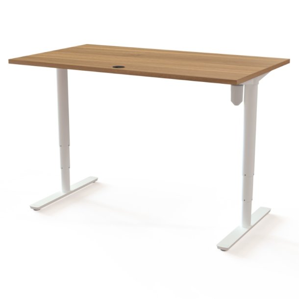 ConSet H�ve S�nkebord 140x80 - 501-49 - Valn�d bordplade - hvid stel