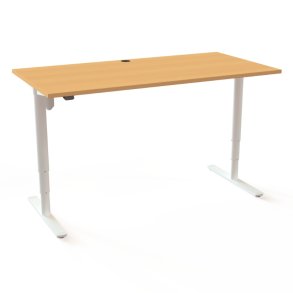 ConSet H�ve S�nkebord 160x80 - 501-49 - B�g bordplade - hvid stel