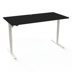 ConSet H�ve S�nkebord 160x80 - 501-49 - Sort bordplade - hvid stel
