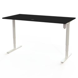 ConSet H�ve S�nkebord 160x80 - 501-49 - Sort bordplade - hvid stel