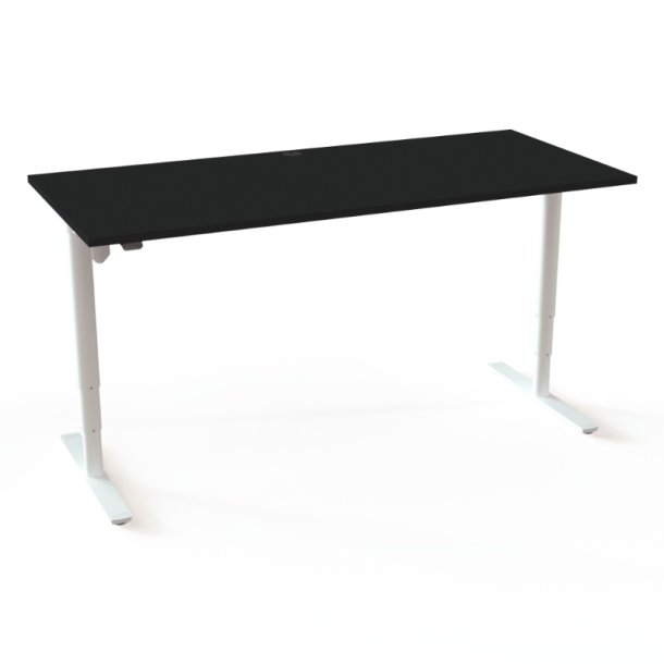 ConSet H�ve S�nkebord 180x80 - 501-49 - Sort bordplade - hvid stel
