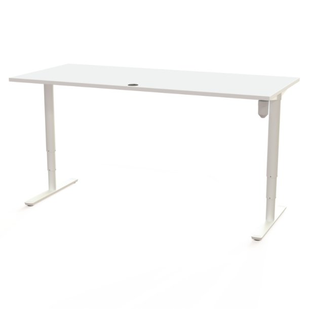 ConSet H�ve S�nkebord 180x80 - 501-49 - Hvid bordplade - hvid stel