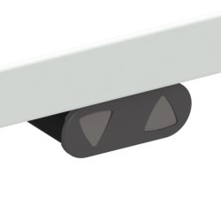 ConSet Dobbeltbord Bench 120x80 - 501-88 - Hvid bordplade - s�lv stel