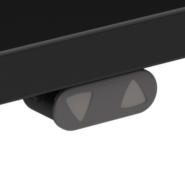 ConSet Dobbeltbord Bench 180x80 - 501-88 - Sort bordplade - s�lv stel
