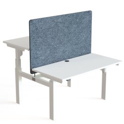 ConSet Dobbeltbord Bench 120x60 - 501-88 - Hvid bordplade - hvid stel