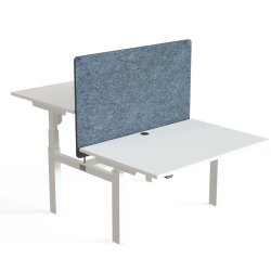 ConSet Dobbeltbord Bench 120x80 - 501-88 - Hvid bordplade - hvid stel