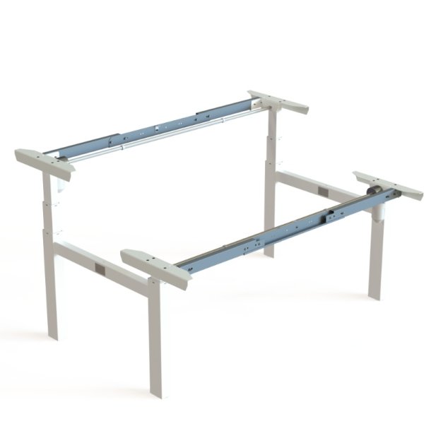 ConSet H�ve/S�nke Benchstel 501-88 - 132-172 cm - Hvid