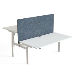 ConSet Dobbeltbord Bench 160x80 - 501-88 - Hvid bordplade - hvid stel