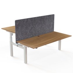 ConSet Dobbeltbord Bench 180x80 - 501-88 - Valn�d bordplade - hvid stel