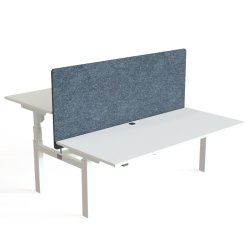 ConSet Dobbeltbord Bench 180x80 - 501-88 - Hvid bordplade - hvid stel