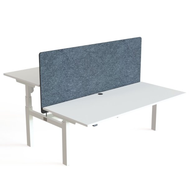 ConSet Dobbeltbord Bench 180x80 - 501-88 - Hvid bordplade - hvid stel