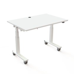 ConSet Flip-Top Nestbord 120x80 - 501-96 - Hvid bordplade - hvidt stel