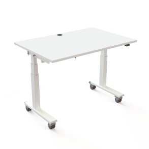 ConSet Flip-Top Nestbord 120x80 - 501-96 - Hvid bordplade - hvidt stel