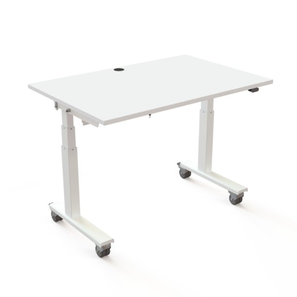 ConSet Flip-Top Nestbord 120x80 - 501-96 - Hvid bordplade - hvidt stel