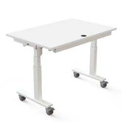 ConSet Flip-Top Nestbord 120x80 - 501-96 - Hvid bordplade - hvidt stel