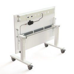 ConSet Flip-Top Nestbord 120x80 - 501-96 - Hvid bordplade - hvidt stel
