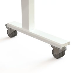 ConSet Flip-Top Nestbord 140x80 - 501-96 - B�g bordplade - hvidt stel
