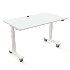 ConSet Flip-Top Nestbord 140x80 - 501-96 - Hvid bordplade - hvidt stel
