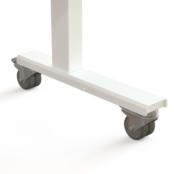 ConSet Flip-Top Nestbord 140x80 - 501-96 - Hvid bordplade - hvidt stel