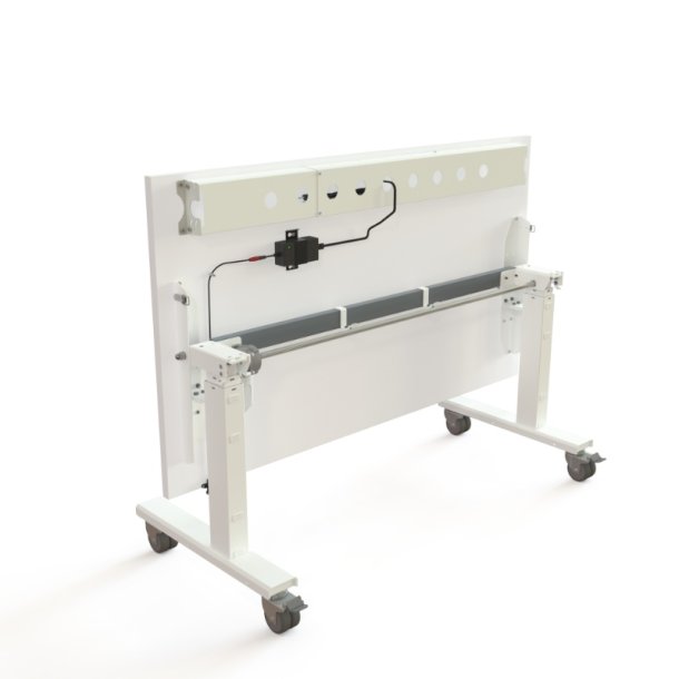 ConSet Flip-Top Nestbord 140x80 - 501-96 - Hvid bordplade - hvidt stel