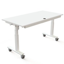 ConSet Flip-Top Nestbord 160x80 - 501-96 - Hvid bordplade - hvidt stel