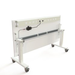 ConSet Flip-Top Nestbord 160x80 - 501-96 - Hvid bordplade - hvidt stel
