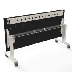 ConSet Flip-Top Nestbord 180x80 - 501-96 - Sort bordplade - hvidt stel