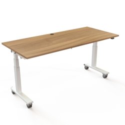 ConSet Flip-Top Nestbord 180x80 - 501-96 - Valn�d bordplade - hvidt stel