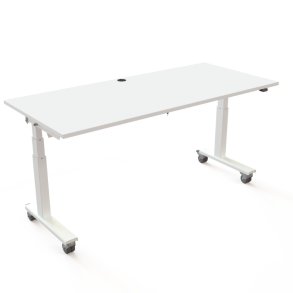 ConSet Flip-Top Nestbord 180x80 - 501-96 - Hvid bordplade - hvidt stel