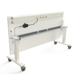 ConSet Flip-Top Nestbord 180x80 - 501-96 - Hvid bordplade - hvidt stel